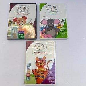 Disney Baby Einstein Educational DVDs Lot of 3 New Sealed Numbers Baby Noah